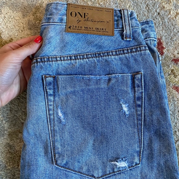 One Teaspoon denim skirt - Picture 4 of 4